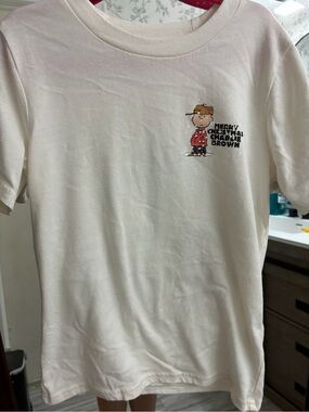 abercrombie kids White Charlie Brown Graphic Tee